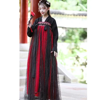Kitajski Obleko Priljubljenih Žensk Princesa Kostum Obleko Tang Dinastije Tradicionalne Ljudske Hanfu Ples Obrabe Orientalski Ženska, Plus Velikost Dekle Slike 2