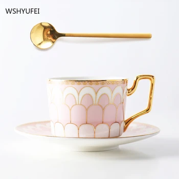 WSHYUFEIStarbucks coffeecup Visoko kakovostne keramike Popoldanski čaj pokal Namizno dekoracijo za rojstni dan Family restaurant dobave Slike 2