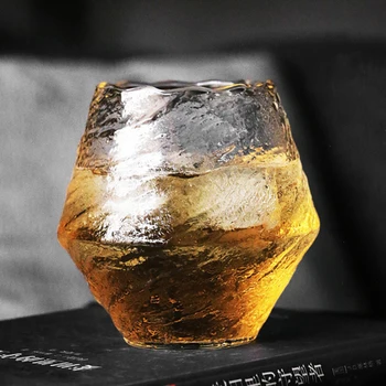 Japonski Ročno Glasno Viski Steklo odporno na Toploto Sok Pokal alkoholnih Pijač Whisky Kristalni Kozarec CANQ889 Slike 2
