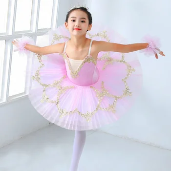 Otrok balet krilo uspešnosti oblačila strokovno dekleta trnuljčica plesna predstava oblačila Tutu Krilo otrok