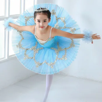 Otrok balet krilo uspešnosti oblačila strokovno dekleta trnuljčica plesna predstava oblačila Tutu Krilo otrok Slike 2