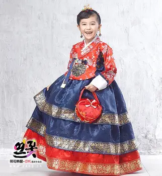 Dekleta Hanbok Dekle Stopnji Uspešnosti korejskem Slogu Daejangjin korejski Nacionalni Kostum Otrok Hanbok Slike 2