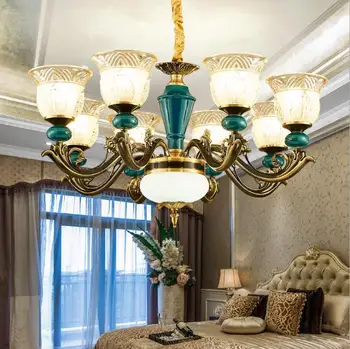 Evropski lestenec, dnevna soba cinkove zlitine kristalno retro spalnica restavracija duplex gradnjo luksuznih luči.