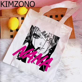 Nana Anime nakupovalna torba z živili bolsa tote nakupovanje varovanec vrečko za večkratno uporabo sac cabas boodschappentas tote vrečko tissu Slike 2
