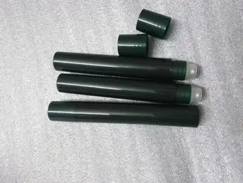 10 ML temno zelen trak na steklenico za oči krema/lotion/lip gloss/lip-olja/serum jekla žogo medicinske vsebuje plastično steklenico, Slike 2