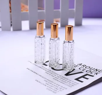 10pcs 12ml Zlato/Srebro se lahko ponovno polnijo Vzorec Parfuma Steklenici Potovanja Prazno Razpršilo Spray Steklenice za Kozmetične Embalaže Posodo Slike 2