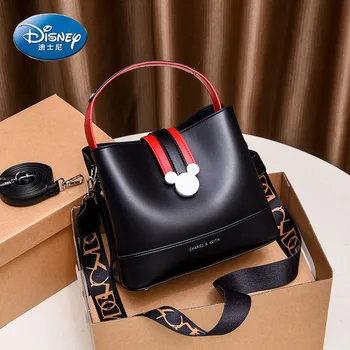 Disney Mickey Dame Torbici Luksuzne blagovne Znamke, Velike Zmogljivosti, Večnamensko PU Moda Vsestranski Dame Eno Ramo Messenger Bag