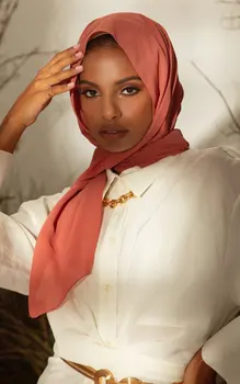 JTVOVO 2021 Nove 70*180 cm Muslimanskih Šifon Hidžab Šali Šal Ženske Barva Glavo Obloge Hijabs Rute Ženske Foulard Femme Tančico Slike 2