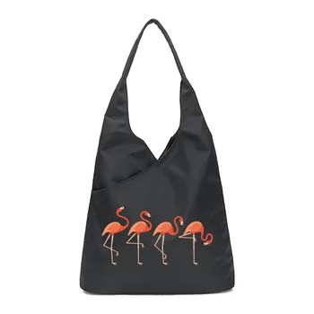 2022 Ženske Torba pod Pazduho Vrečke Moda Priložnostne Nakupovanje Tote Paketni prenos Prenosne Organizator Flamingo, Tisk Gumbi Torbici Slike 2