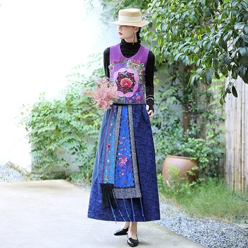 Ženske Tradicionalni Kitajski Stil Modni Telovnik Orientalski Oblačila Retro Qipao Vrhovi Elegantno Telovniki Brez Rokavov Hanfu Coats V2790 Slike 2