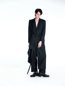 S-6XL 2020 Nov Moški ženska Oblačila Lase Stilist Nevtralno retro povoj Jopič Suknjič Plus Velikost Kostumi