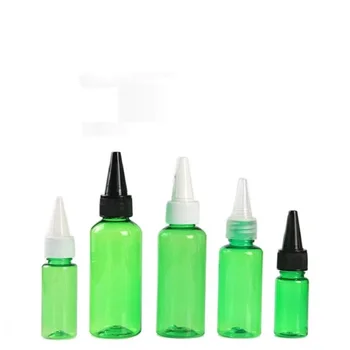 Prazna Plastenka 50 ml in 100 ml Črni Pokrov Plastično Steklenico, Pregleden Zeleni Nasvet Skp Plastično Steklenico Prazno Kozmetični Posodo 50pcs