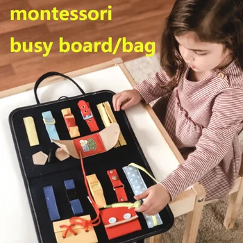 Torbice Montessori Igrače Za Otroke, Izobraževalne Oblačila Risanje, Gibanje Usposabljanje Zgodnje Izobraževanje Vrtec Igrača Idealno Darilo Slike 2