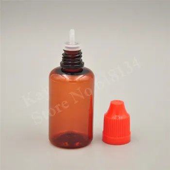 KAPALKO 4000pcs 30ml amber PET kapalko steklenička, 30 ml plastenka v povratne steklenice s tanko konico na debelo, tekoče steklenico