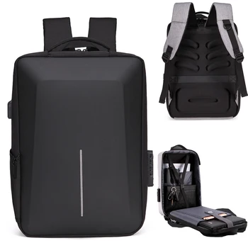 Men ' s anti-theft nahrbtnik, laptop torba, USB polnjenje torbo, trdo lupino računalnik vrečko, rainproof nahrbtnik, visoke kakovosti vrečk