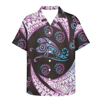Polinezija Luksuzni Design Moških srajc Havajih Stil modni trendi Priložnostne Barvno Tiskanje Veleprodajna Cena Tovarniško Neposredne Prodaje