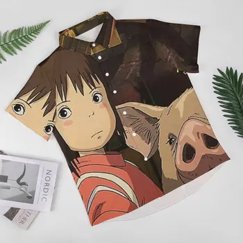 Živahen Stran Filma Priložnostne Majice Japonski Anime Tiskanja Počitnice Majica Hawaiian Estetske Bluze Moških Velik Grafični Velikost Slike 2