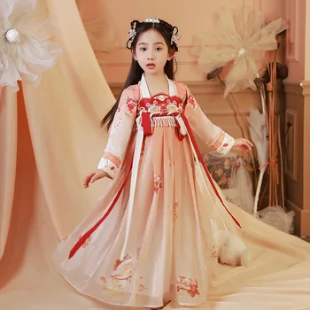 Stari Princesa Tiger Vezenje Obleko Hanfu Dekle Pravljice Krilo Tradicionalna Oblačila Stopnji Uspešnosti Kažejo, Cosplay Kostum Slike 2