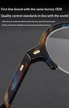 Retro ročno izdelan acetatni okvir očal moških Japonska oblikovalec letnik optična očala za Kratkovidnost obravnavi žensk recept očala Slike 2