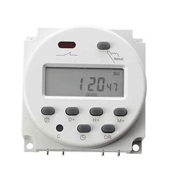 CN101A 16A 110/220/24/12V LCD Moč Programabilni Števec Razpon Nadzora 1min-168h