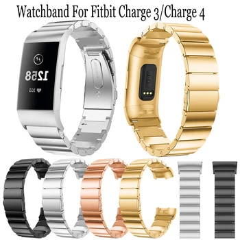 Luksuzni watchband iz nerjavečega jekla nov trak Za Fitbit Polnjenje 4 pametno gledati trak zamenjava Zapestja Za Fitbit Polnjenje 3