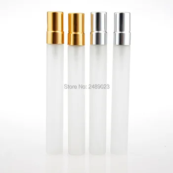 100Pieces/Lot 10 ML Parfum Glazura Potovanja Spray Steklenico Za Parfum Prenosni z Atomizador Parfum, ki se lahko ponovno polnijo Aluminijasto Črpalko Slike 2