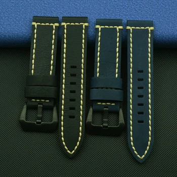 20 mm 22 mm 24 mm Ročno Watchband Mehko Resnično Usnje jermenčki za jermenčki za Hamilton Zenit Seiko Pribor Manžeta Slike 2