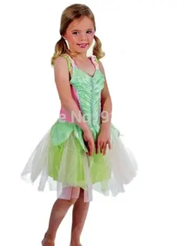 Lep Otroški Karneval Oblačila Cvet Deklet Rainbow Fairy Oblačenja Cosplay Noša Stranka Obleko Lemiti Bell Princesa Oblačenja Noša