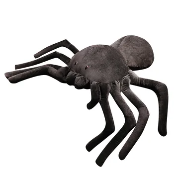 Simulacija Big Spider Black Ustvarjalne Smešno Plišastih Igrač Lutka Paketno Pošiljanje Rojstni dan, Darila za Fante in Dekleta