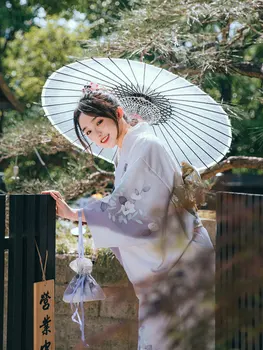 2023 japonska oblačila haljo pošteno dekle ženska japonski kimono obleko cvet tiskanja saten svila yukata kopanje tradicionalno ogrinjalo