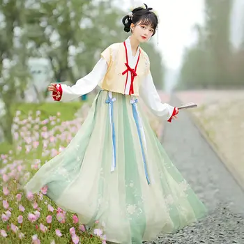 Cosplay Tang Kitajske Tradicionalne Elegantno Pravljice Ljudska Plesna Predstava, Ki Bo Ustrezala Hanfu Obleko Dinastije Princesa Kostum Nabrano Krilo Slike 2