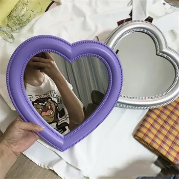 CSHOU197 Ljubezen v obliki Srca Ogledalo Ličila Ogledalo Veliko Namizje Nečimrnosti Ogledalo Stenske Dual-Uporabite Ličila Ogledalo Stensko Dekoracijo Slike 2