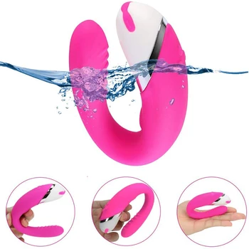 Silikonski Klitoris vagine Stimulacije za ponovno Polnjenje Massager Nepremočljiva Adult Sex Igrače Za Ženske 12 Hitrosti G-Spot analni dildo, Vibrator Slike 2