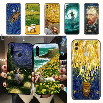 Van Gogh oljna slika, risanka Primeru Telefon Za Huawei honor Mate 10 20 30 40 i 9 8 pro x Lite P smart 2019 Y5 2018 nova 5t