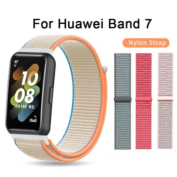 Najlon Zanke Traku za Huawei Band 7 Šport Band Smartwatch Oprema Woven Nastavljiv Zamenjava Zapestnica Za Huawei WatchBand7