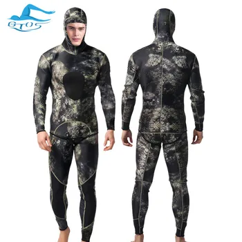 Moška Obleka 2 mm Potapljanje 2 Kos Dolg Rokav Toplotne Harpuno Izpuščaj Stražar Surf Divewear Plus Velikost