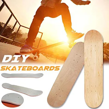 DIY Slikarstvo 8-Plast Javor Prazno Dvojno Konkavno Skateboard Naravnih Javorjevega Lesa Longboard Freestyle Dvojno Rocker Odbor Slike 2