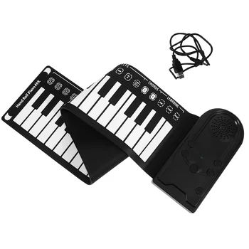Klavir Tipkovnico Rollfoldable Tipke Instrument Elektronski Prenosna Zložljiva Roko Ključ Valjani Digitalnih Glasbenih Začetnik Mehko Krat