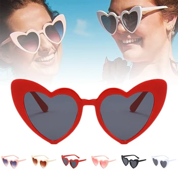 UV400 Srca v Obliki Učinkov Očala Gledati V Luči Sprememb Na Srce Oblika Ponoči Difrakcijske Očala Ženska sončna Očala Slike 2