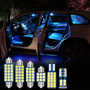 4pcs Avto Žarnice LED Komplet Za Toyota Highlander XU40 2012 2013 2014 12V Napak Auto Notranjost Kupole Branje Svetilke Pribor Slike 2