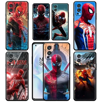 Marvel junak Spiderman Za OnePlus Nord 2 CE 5G 9 9Pro 8T 7 7ro 6 5T 6T Pro Plus Silikonski Mehko Črno Telefon Primeru Zajema Capa Coque