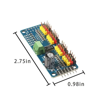 16 Kanalni 12-bitni PWM/Servo Voznik-I2C vmesnik PCA9685 modul za arduino ali Raspberry pi ščit modul servo ščit Slike 2