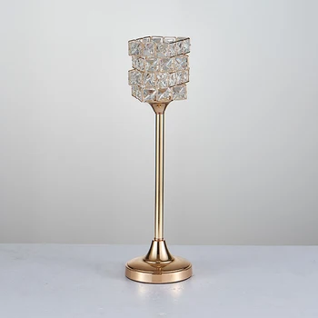 20pcslot Debelo Steklo kristalni svečnik candelabra za tabelo okraski poroko centerpieces senyu0451 Slike 2
