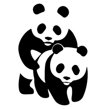 Panda Smešno Seks Avto Nalepke Zanimivih Dekorativnih Vinil Avto Styling Nalepko Črna/Srebrna 12.1*za 17,8 CM