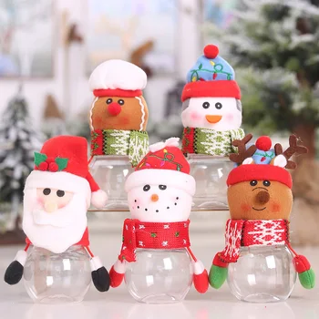 1pc Božič Elf Sladkarije Jar Santa Sladkarije Steklenice Lahko Božični Okraski za Dom Božič Otrok Škatle Darila Navidad 2022 Novo Leto