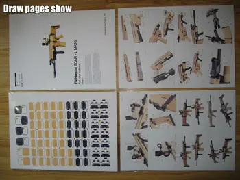 Pomanjšana Bojišča' FN Scar-L MK16 Assault Puško 3d papir model igre cosplay orožje orodja diy model, igrače, okraski Slike 2