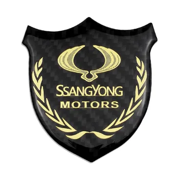 Kovinski 3D Logotip Značko Emblem Avto Nalepke, Dodatki za Ssangyong Rexton 2 ActYon Tivolan Korando Rodius Predsednik Kyron tivoli