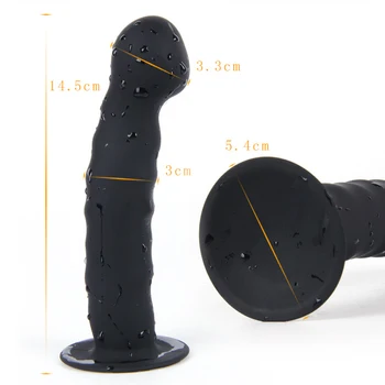 Nosljivi Veliko Analni Vibrator Butt Plug Trak na Pravi Penis Velik Dildo Sex Igrače za Ženske, Lezbijke, Vaginalno Samozadovoljevanje Adult Sex Igrače Slike 2