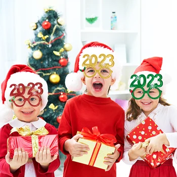 Božični Okraski 2023 Očala za Odrasle Otroke Božični Party Očala Foto Prop za Božič Dekoracijo Navidad Novo leto otroci darilo Slike 2