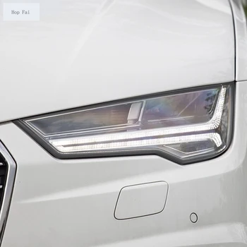 Avto Spredaj Luč Pregledna TPU Nalepke Smerniki Zaščitno folijo Za Audi A3 8V A4 B8 B9 A5 A6 C8 A7 A8 TT Etron R8 Dodatki Slike 2